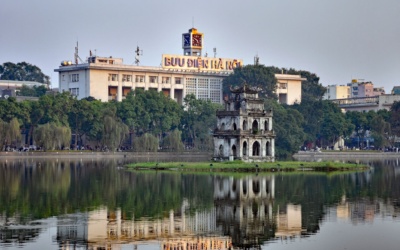 Hoan Kiem Lake and Ngoc Son Temple in Hanoi
