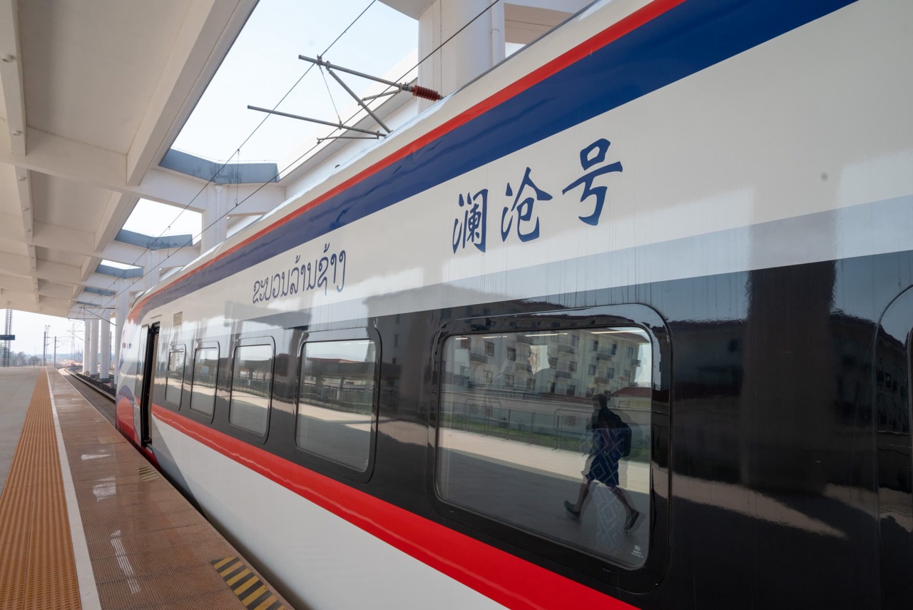 A Laos-China Railway train at Vientiane station