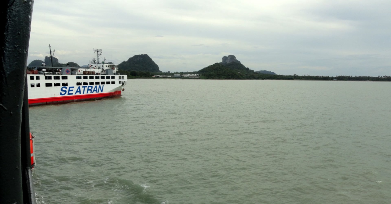 A Seatran ferry at Donsak pier