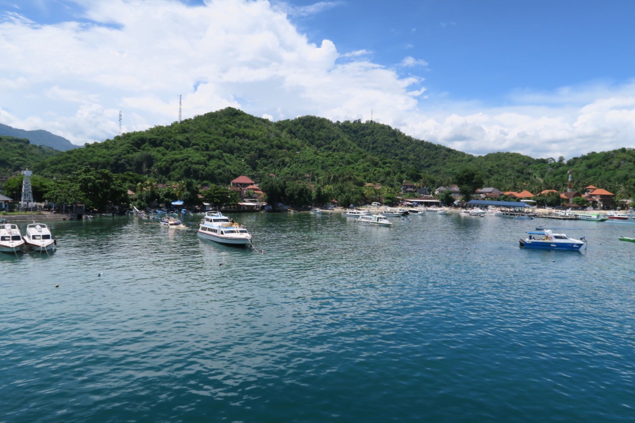 Boats in the harbour of Padang Bai on Bali