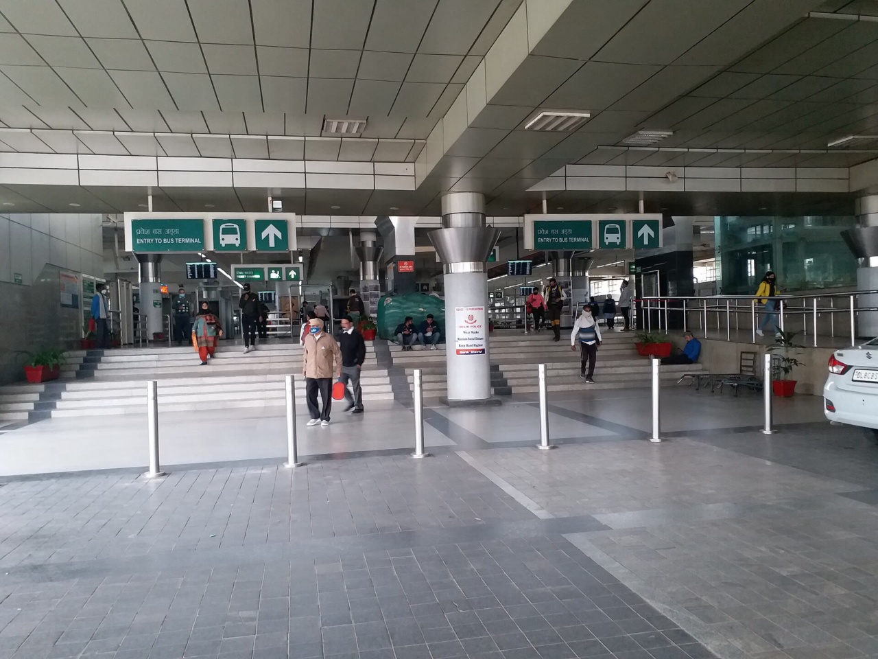 The entrance to the bus terminal at Kashmere Gate ISBT
