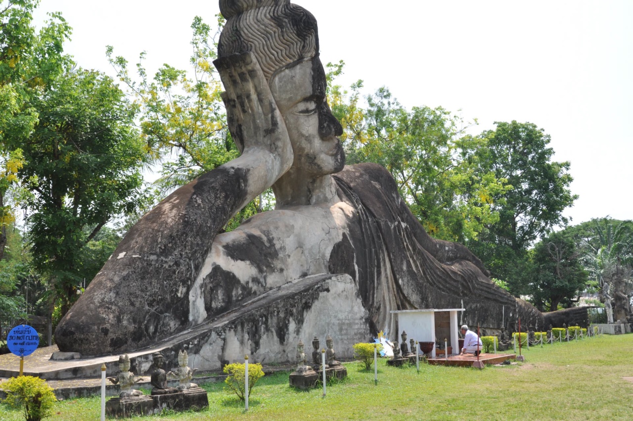 The reclining Buddha in Buddha Park