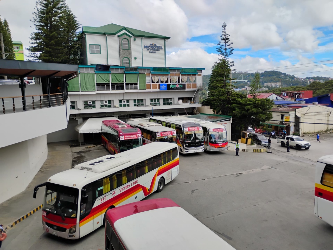 Le terminal de bus de Victory Liner à Baguio