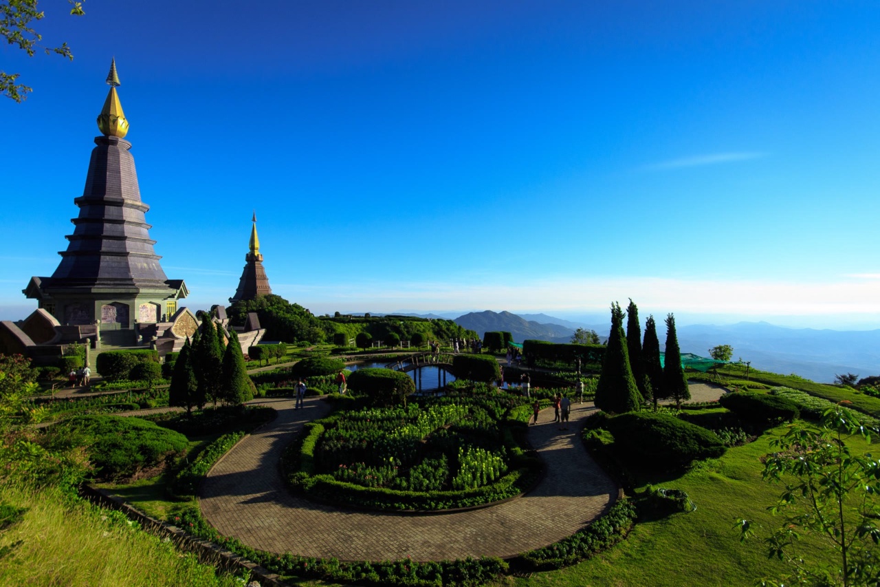 The two Great Holy Relics Pagodas at Doi Inthanon