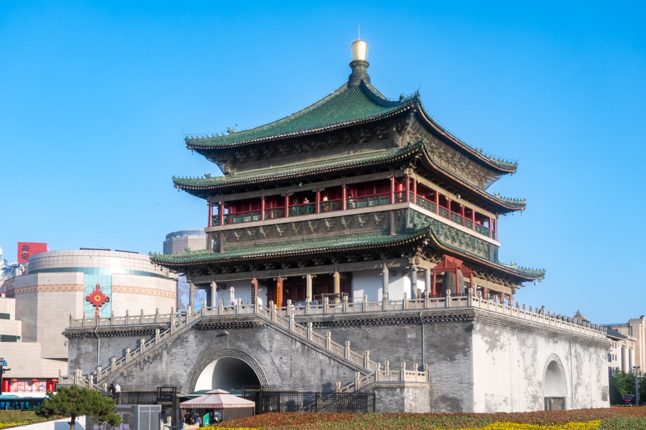Menara Loceng di tengah bandar Xi'an