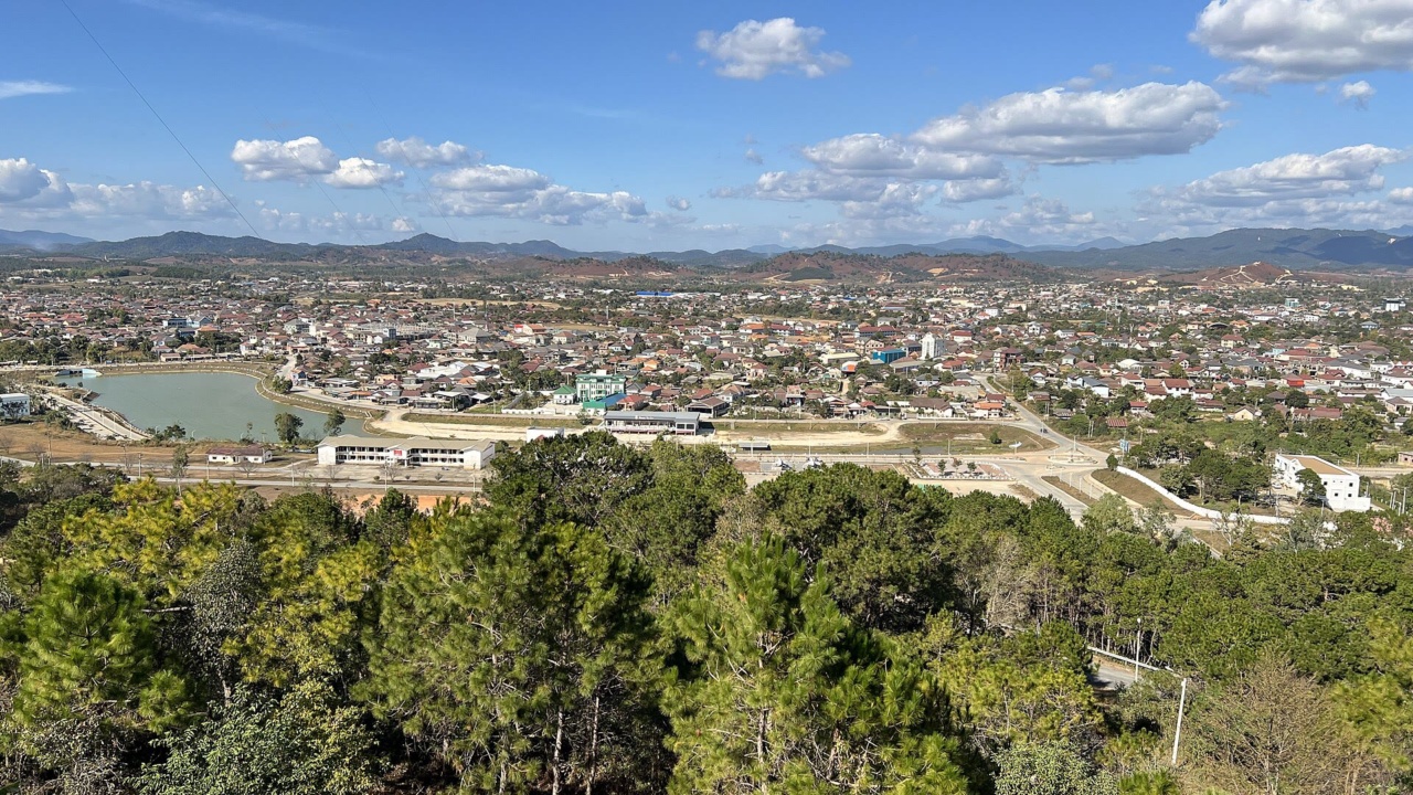 View over the town of Phonsavan
