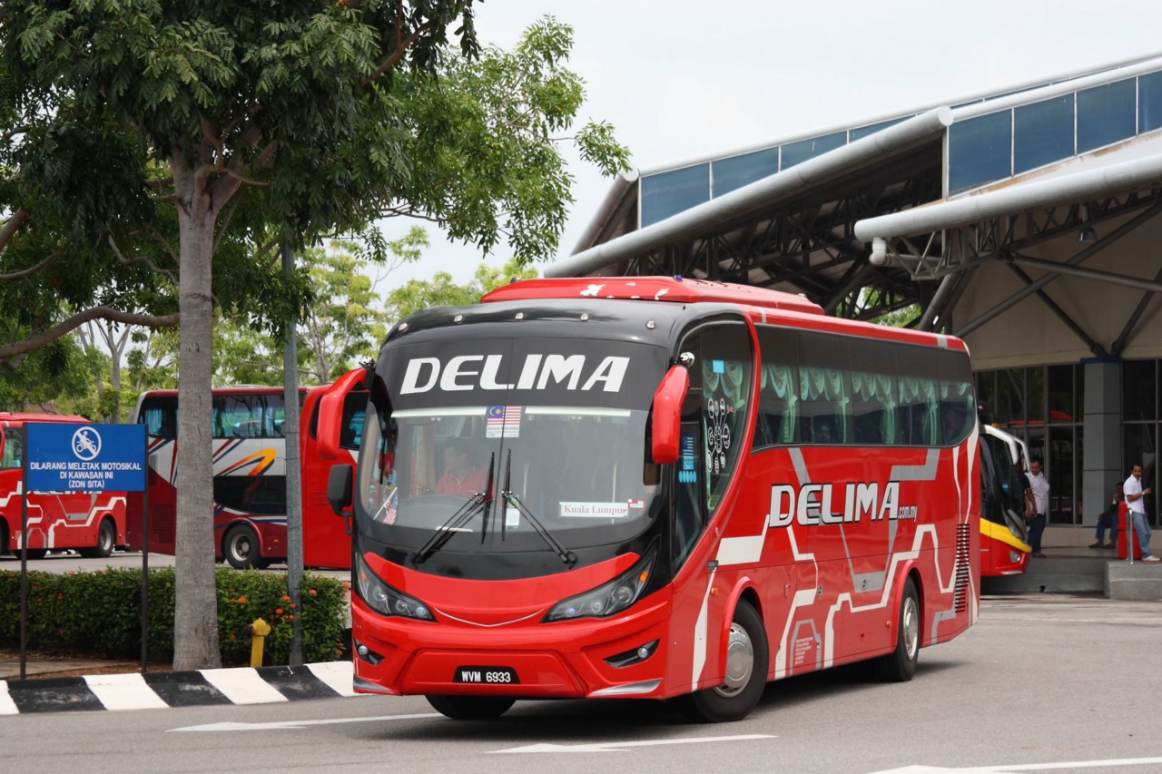 Un autocar de Delima à la gare routière de Melaka Sentral