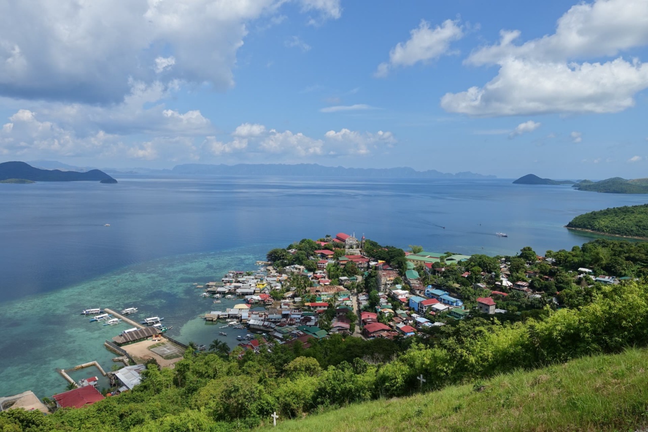 La ville de Culion vue depuis une colline