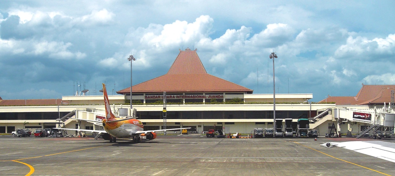 The terminal building at Juanda International Airport in Surabaya