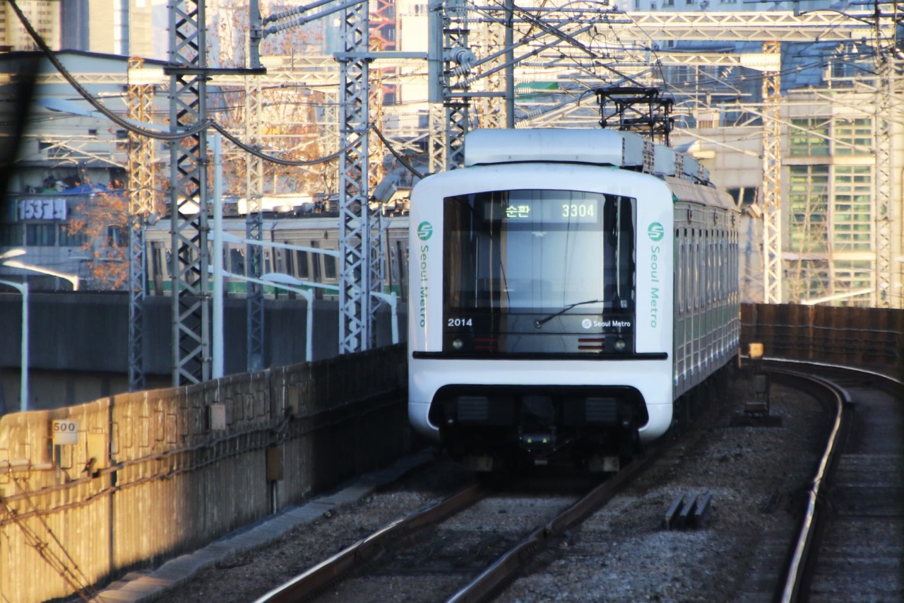 A Line 2 subway train in Seoul