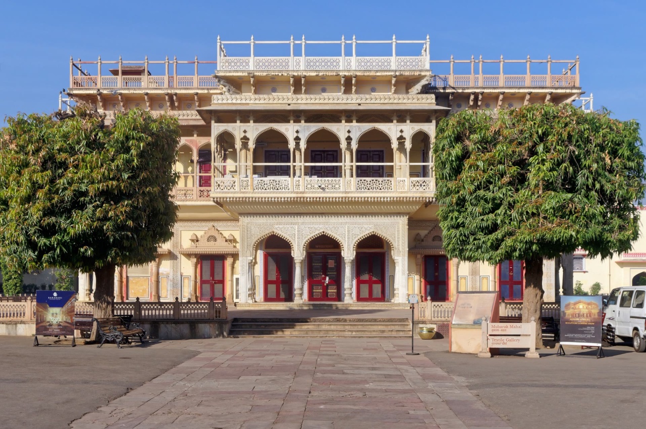 Sebuah bangunan di Istana Kota Jaipur