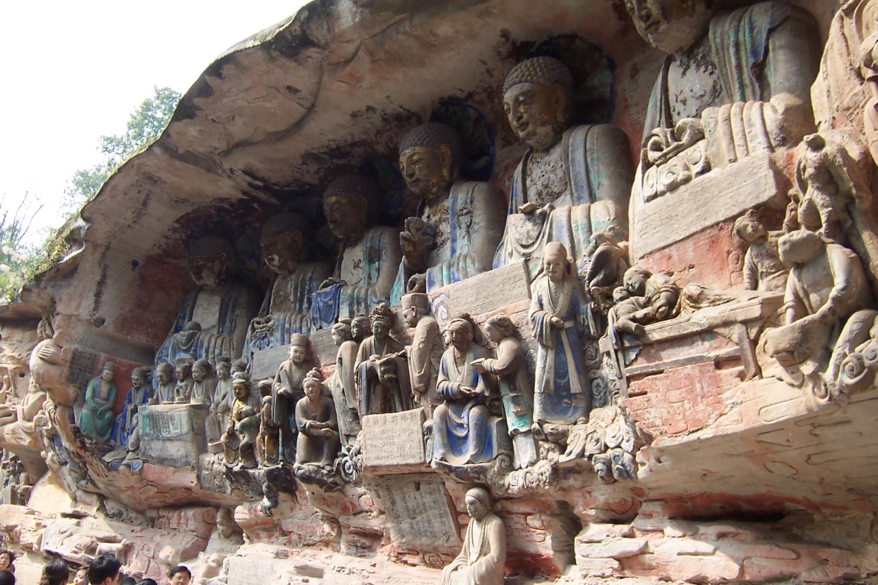 Ukiran batu Buddha di Dazu