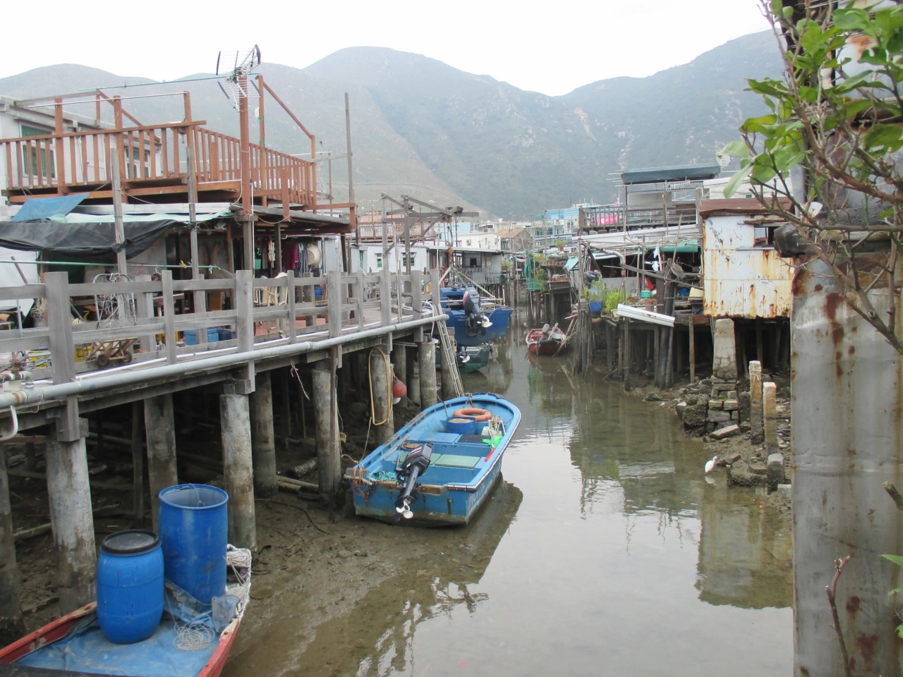 Rumah panggung di Tai O