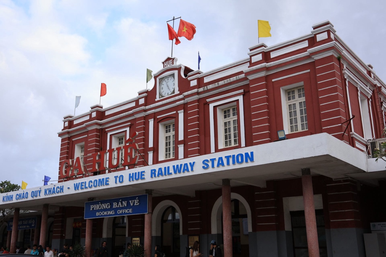 The exterior of Hue Railway Station