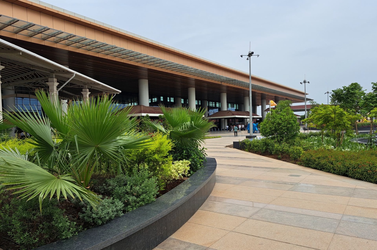 Gedung terminal Bandara Mopa di Goa Utara
