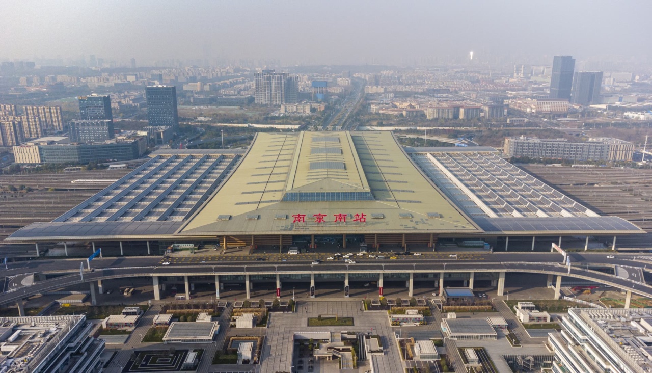 Pemandangan udara stesen Nanjing South